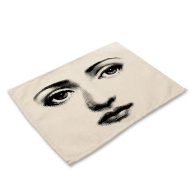 Cotton linen table mat