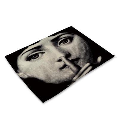 Cotton linen table mat