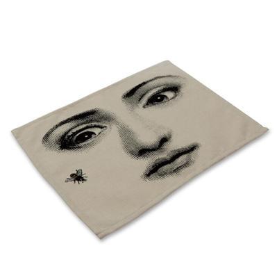 Cotton linen table mat