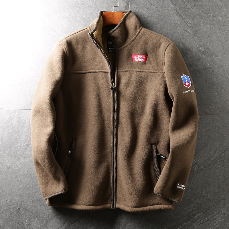 Outdoor Warm Fleece Soft Shell Cotton Coat Lamb Wool Outer