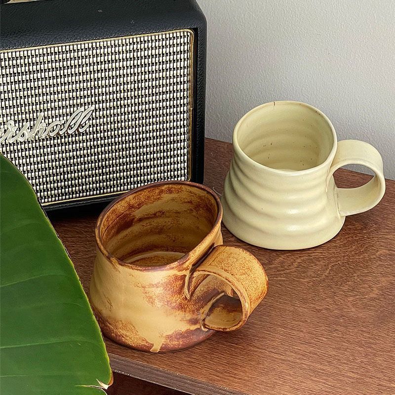 Retro Stoneware Glaze Kiln Ceramic Mug
