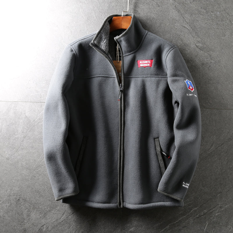 Outdoor Warm Fleece Soft Shell Cotton Coat Lamb Wool Outer