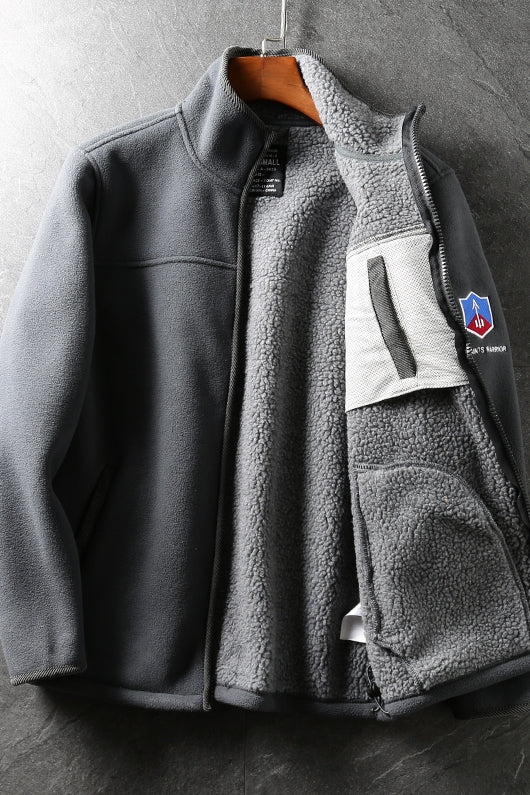 Outdoor Warm Fleece Soft Shell Cotton Coat Lamb Wool Outer